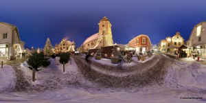 Hartberg Hauptplatz Panorama (Equirectangular), 18.12.2010